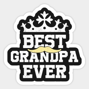 BEST GRANDPA EVER gift ideas for family Sticker